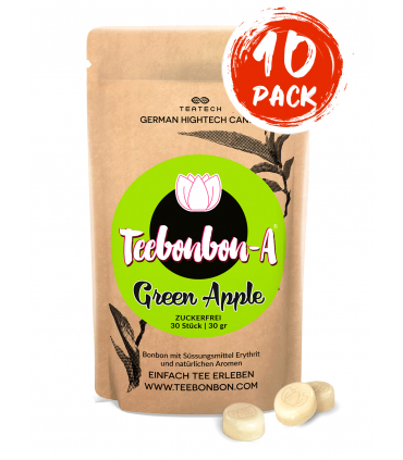 10 Packs Teebonbon-A Green Apple