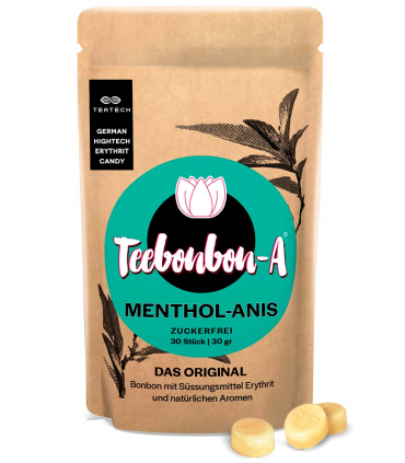 Menthol Anise, erythrit bonbon, zuckerfreie bonbons, sugar free candy