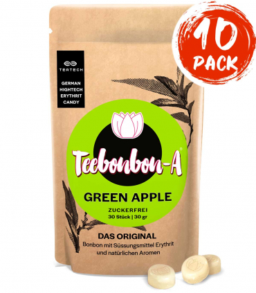 Grüne Apfel erythrit bonbon, zuckerfreie bonbons, sugar free candy
